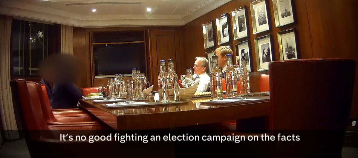 Cambridge Analytica staff saying it's no good winning an election on the facts