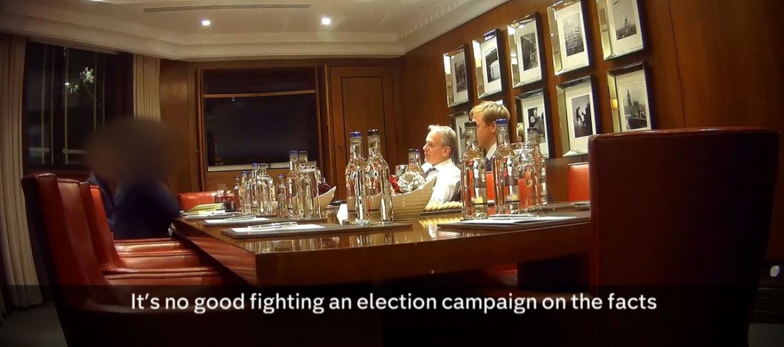 Cambridge Analytica staff saying it's no good winning an election on the facts